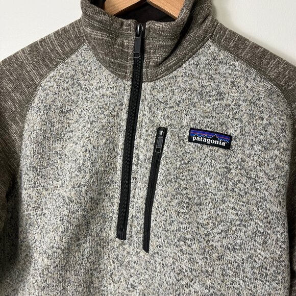 Patagonia Athletic The Better Sweater 1/4 Zip Pullover Jacket Grey Men’s Size S - Picture 3 of 9